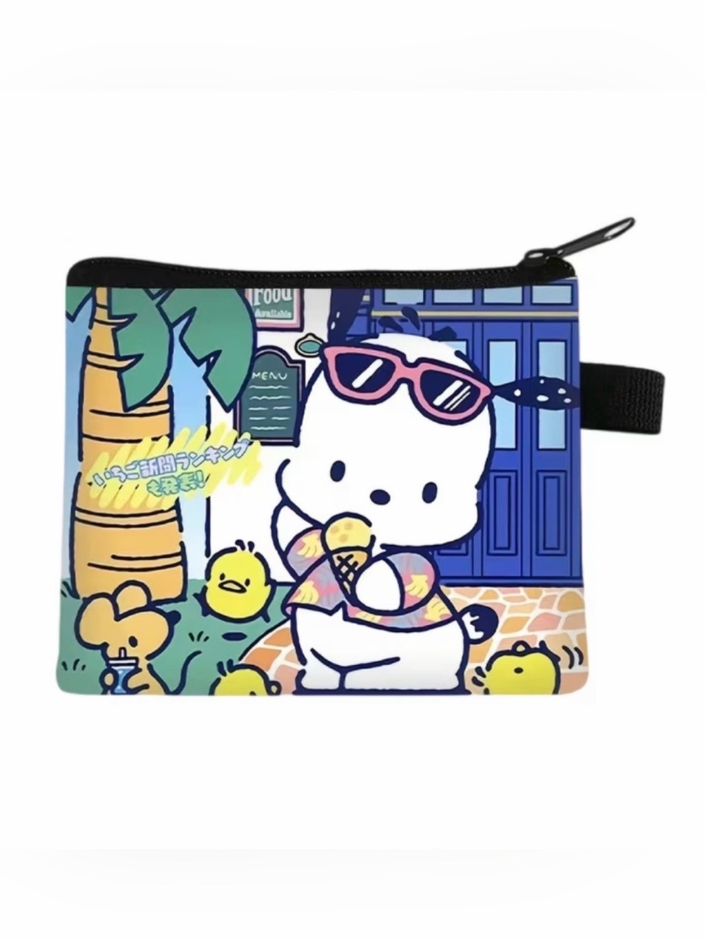 NWOT Cute Coin Pouch / Mini Cosmetic Bag – Zippered Wristlet Style